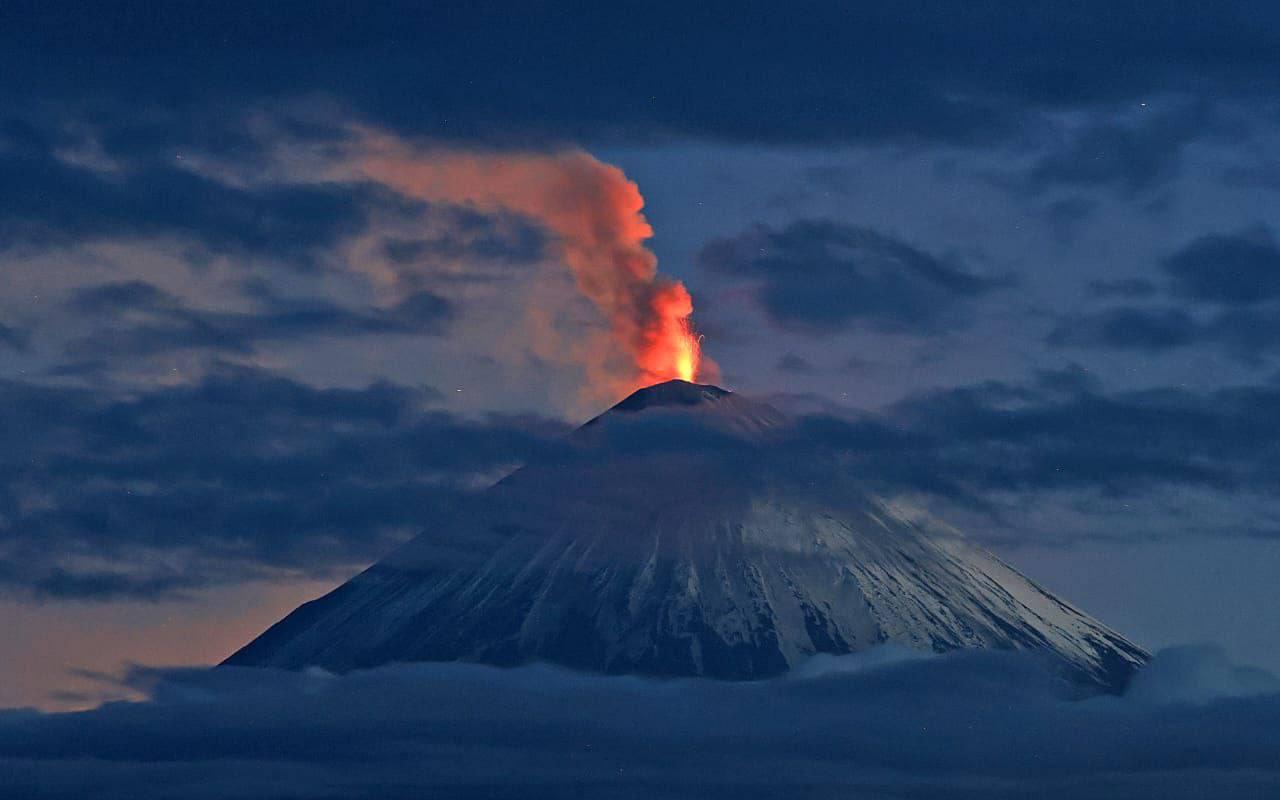 Ключевский, извержение