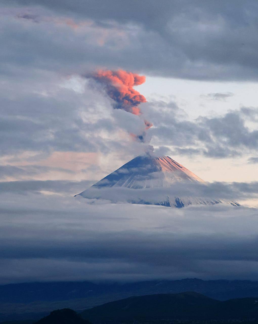 Ключевский, извержение