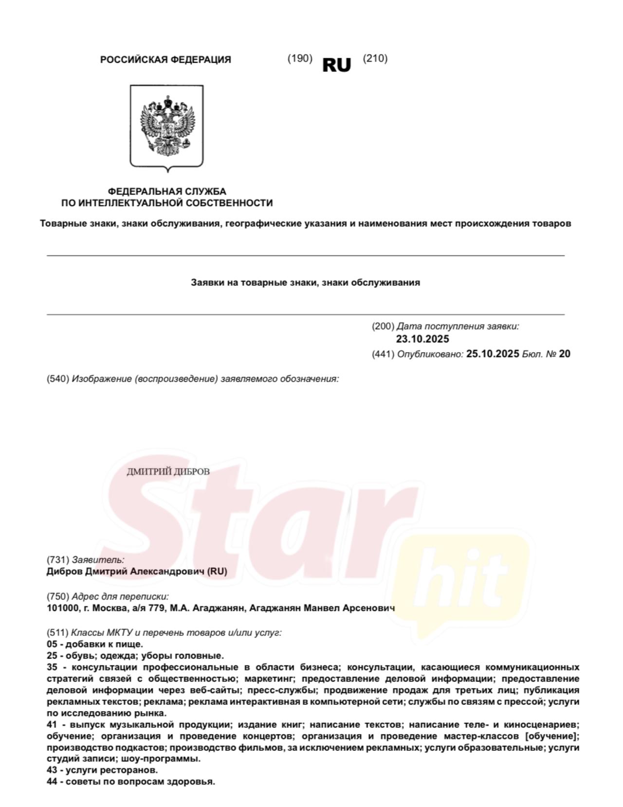 Дмитрий Дибров - заявка на бренд