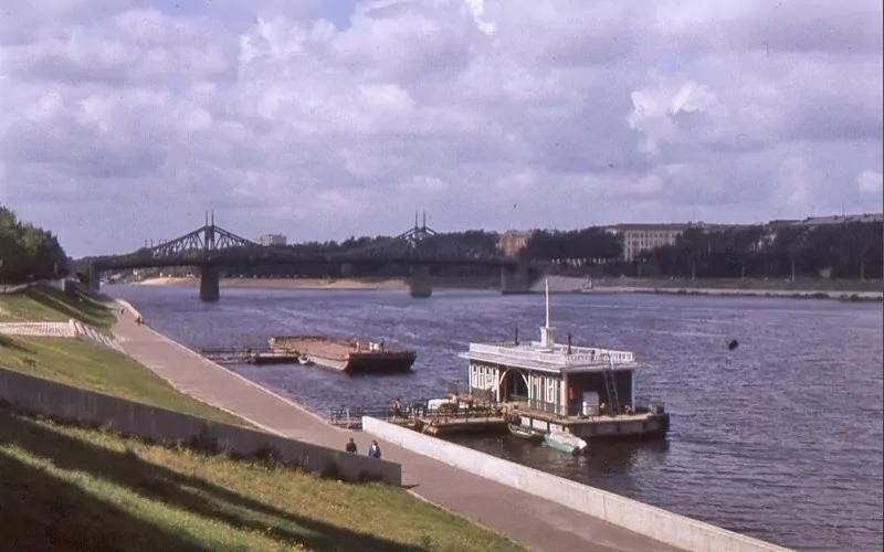 Староволжский мост в Твери, 1970-е годы