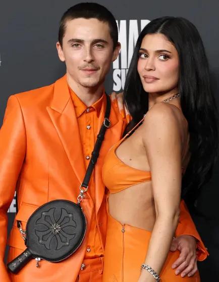 Тимоти Шаламе и Кайли Дженнер на премьере фильма Марти Великолепный