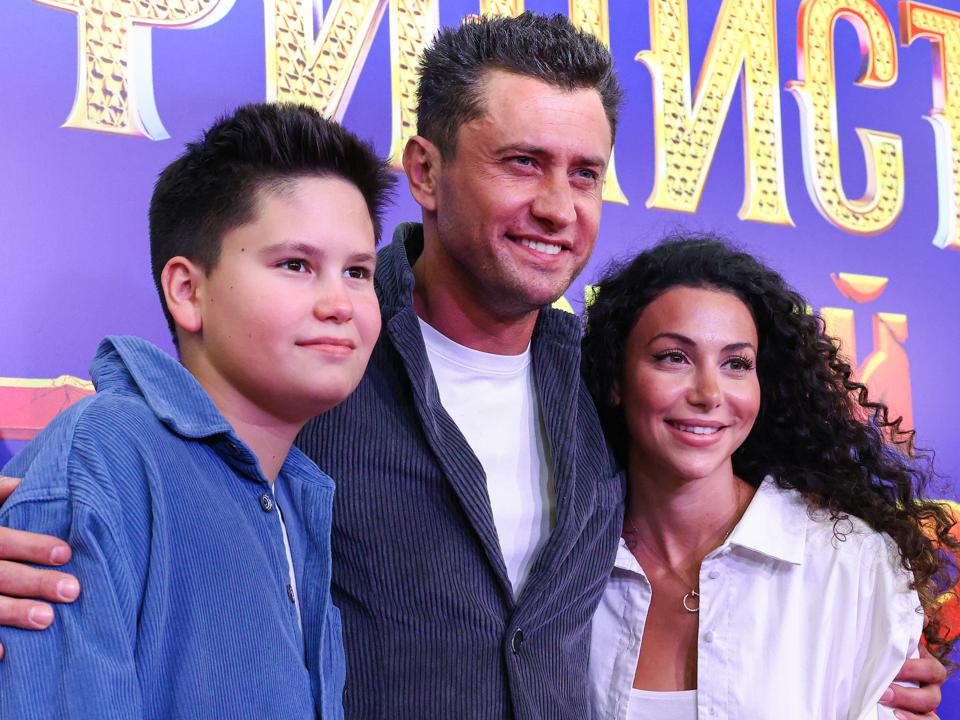 Павел Прилучный, его сын Тимофей и Зепюр Брутян