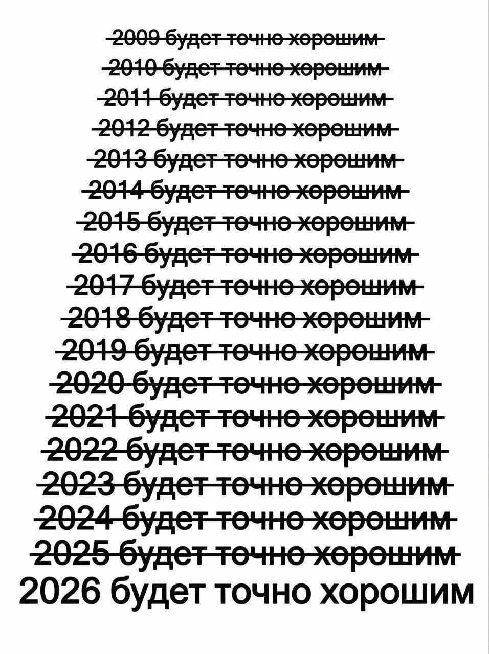 2026 будет хорошим