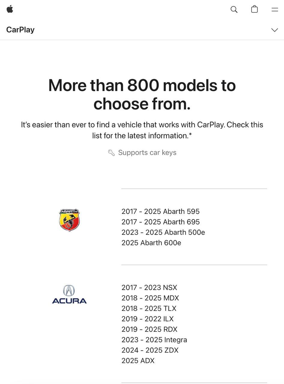 LADA и Apple CarPlay