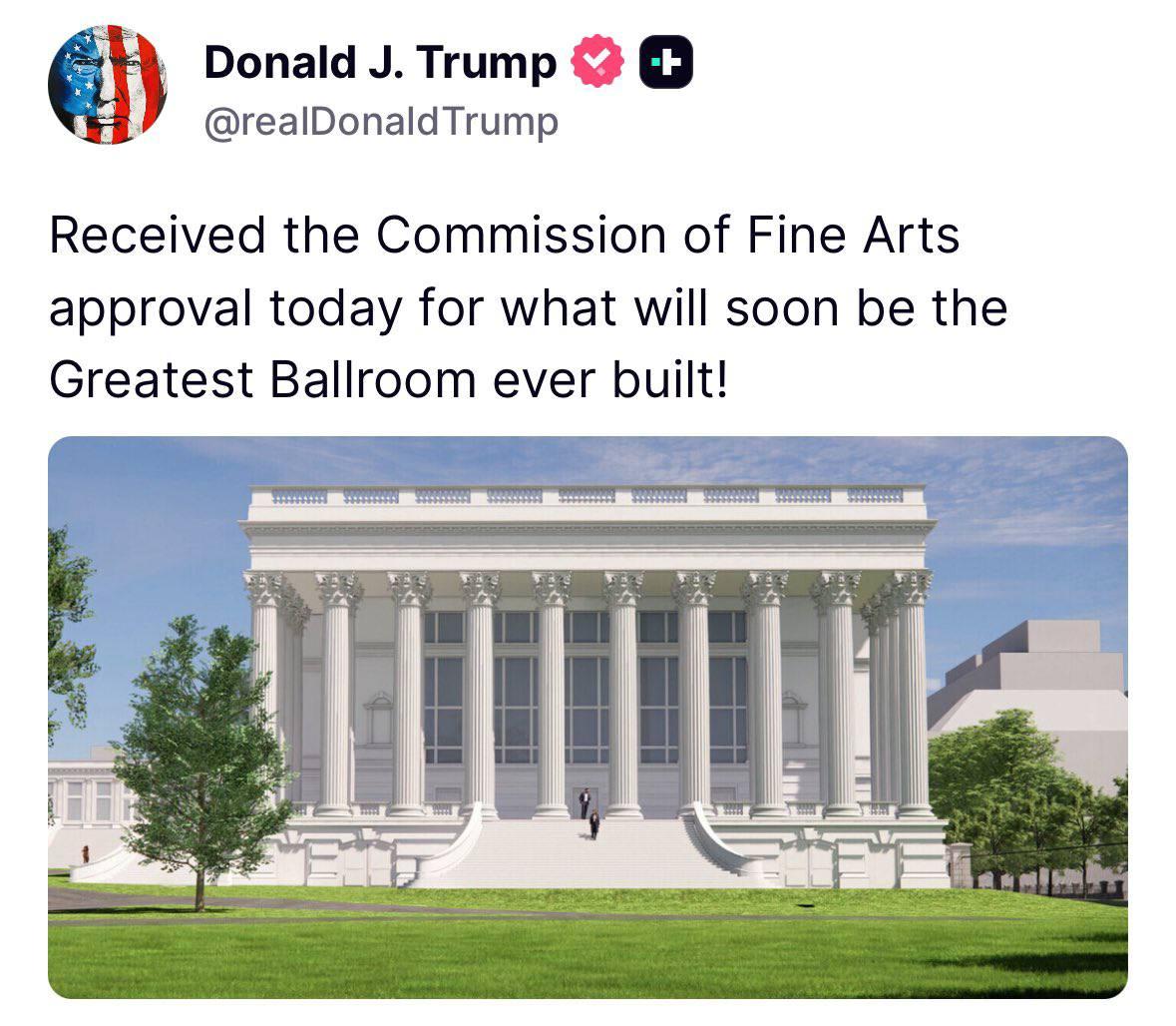 Трамп и бальный зал