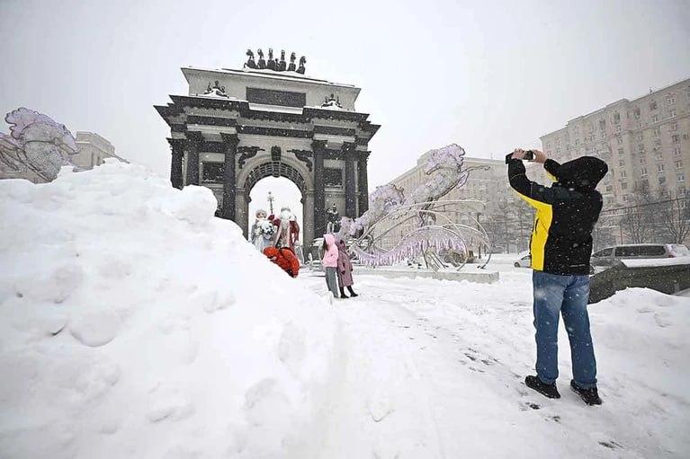 Аномальные снегопады в Москве