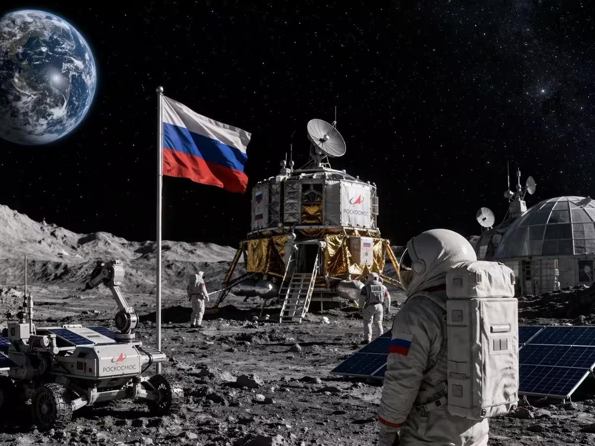 Лунная станция (рендер)