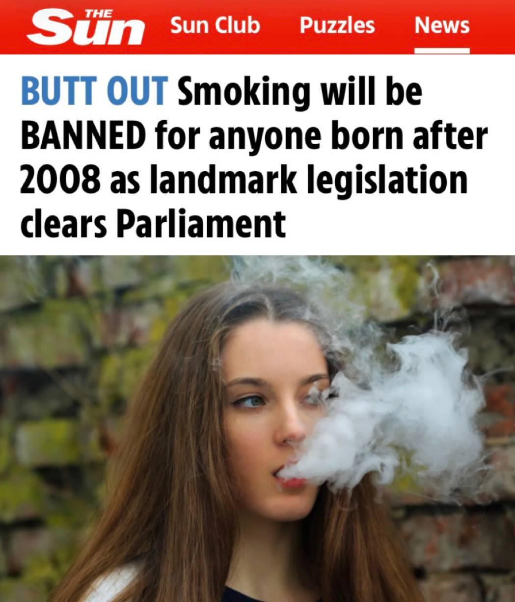 В Британии запретят курение