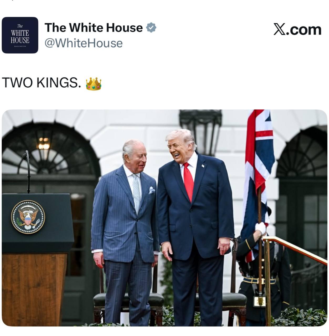 Два короля - Трамп и Карл 3