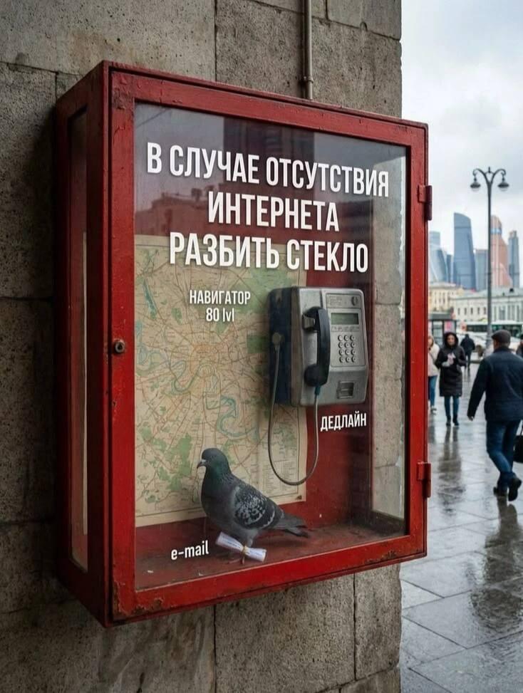 Мем, нету интернета
