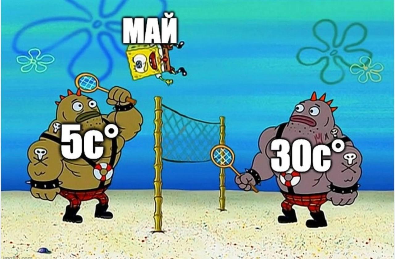 Погода в мае, мем