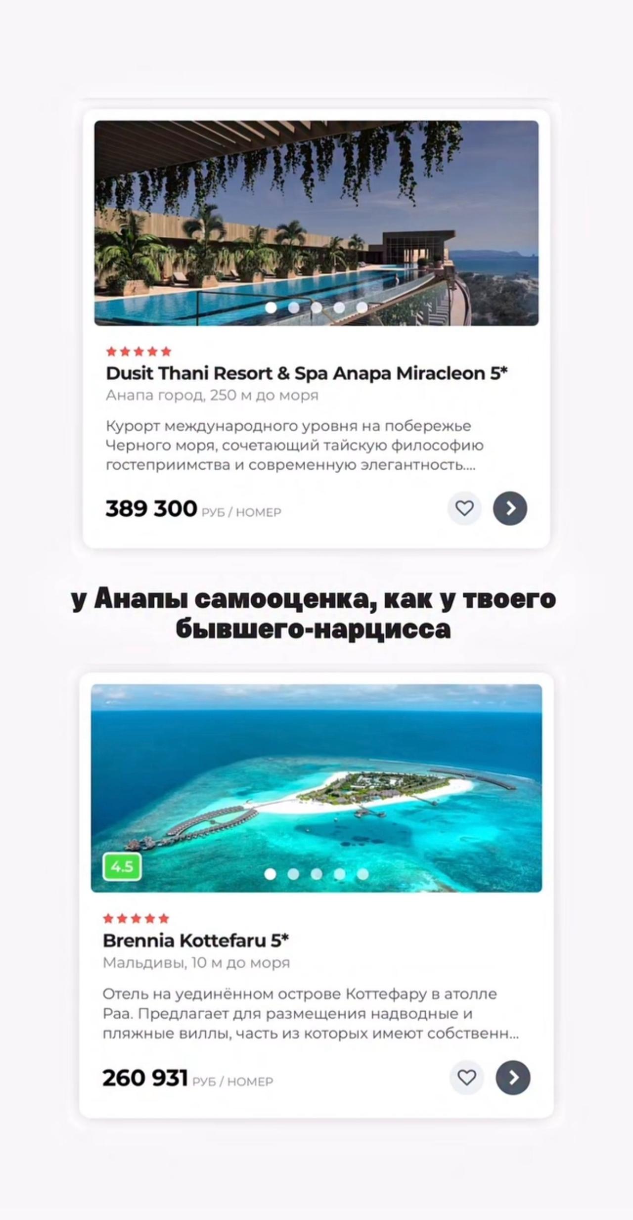 Анапа против Мальдив