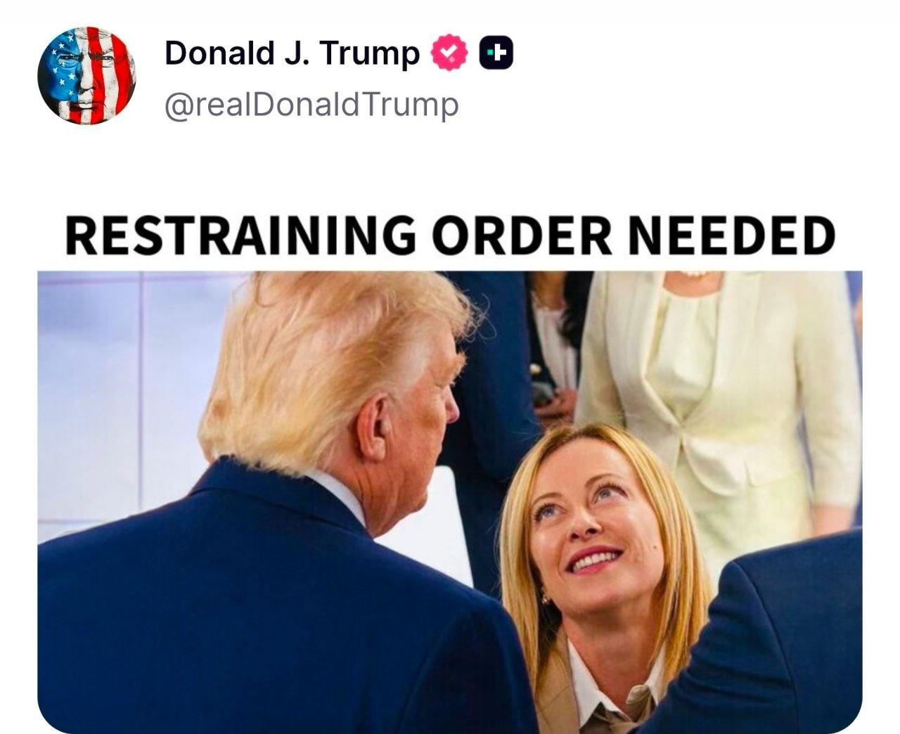 Трамп и Джорджа Мелони