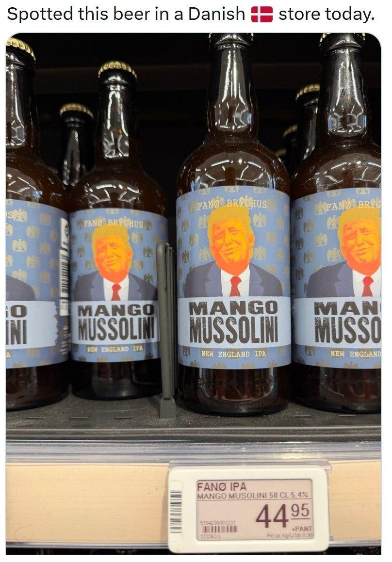 Пиво с Трампом в Дании