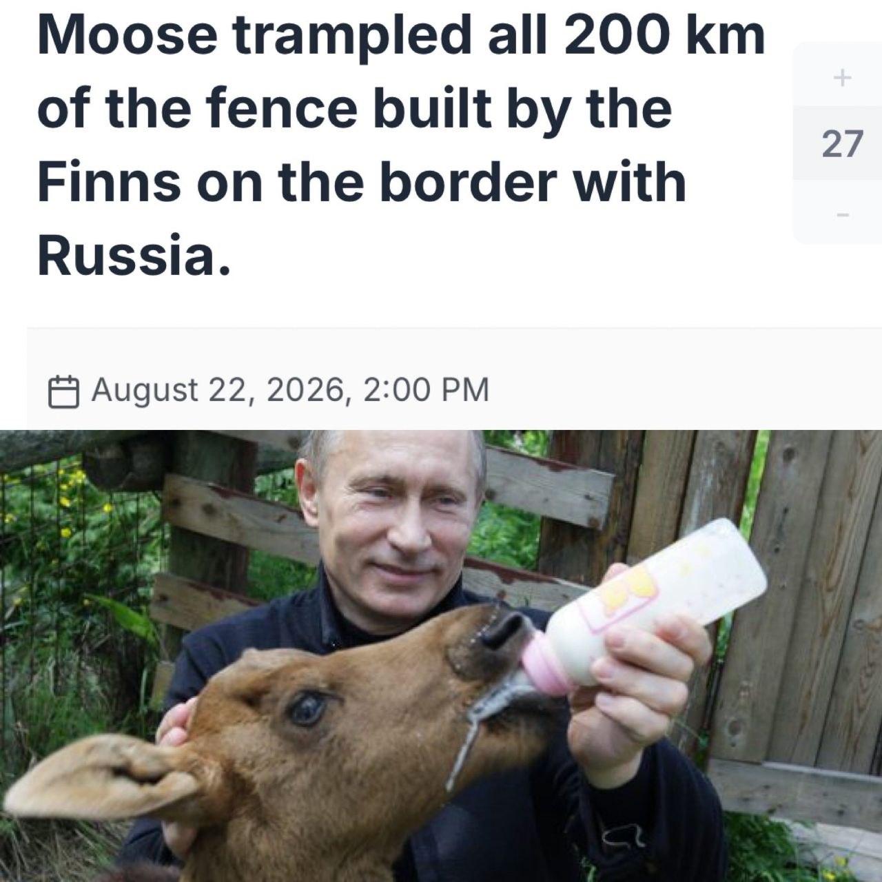 Лоси и Путин