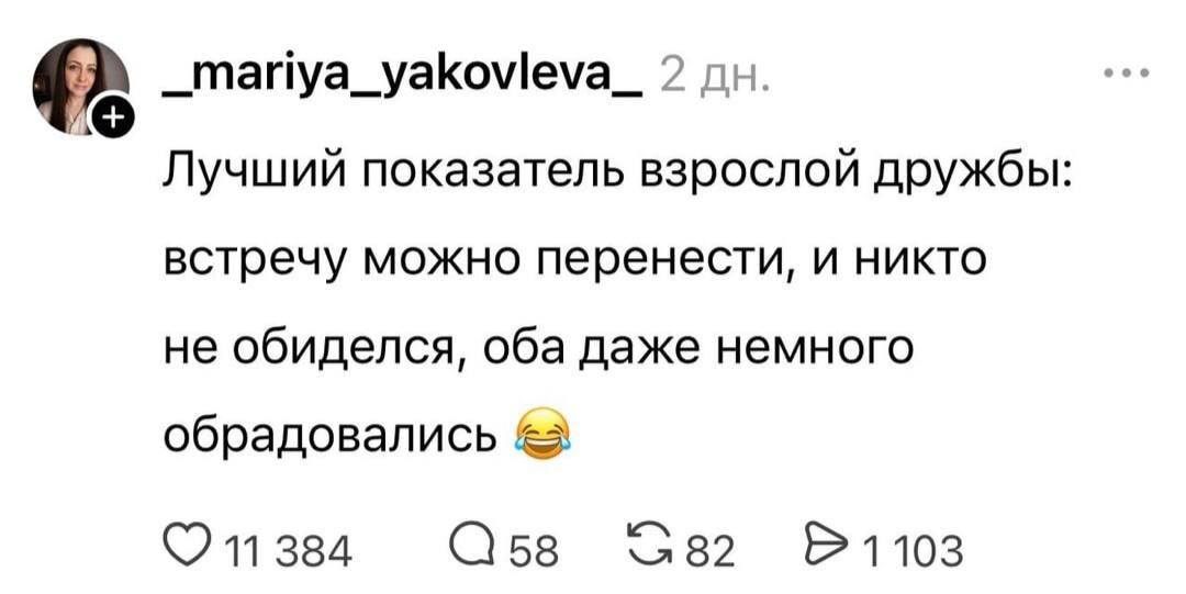 Взрослая дружба, мем