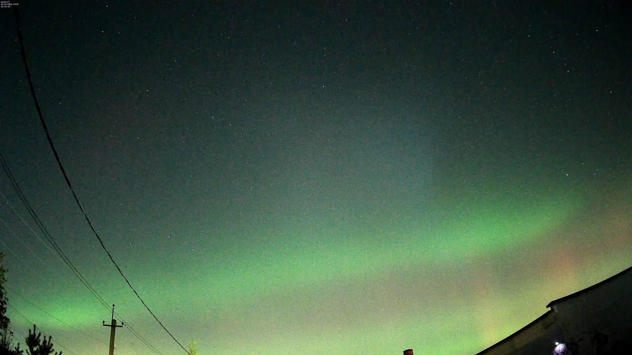Северное сияние в Подмосковье